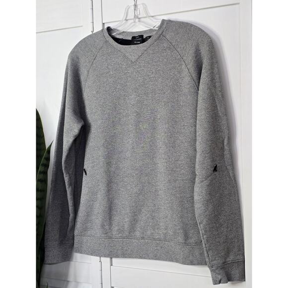 Hugo Boss Sweater Mens Adult Medium Distressed Gray Casual Preppy Casual Slim - Picture 2 of 7
